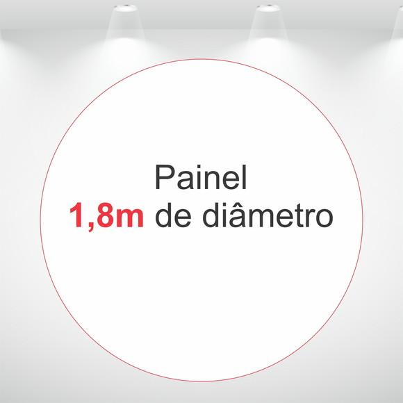 Painel Redondo 1,8m em Tecido