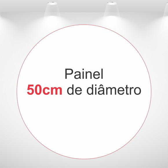Painel Redondo 50cm de Diâmetro em Tecido