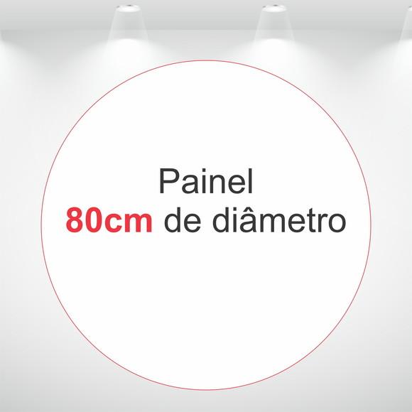 Painel Redondo 80cm de Diâmetro em Tecido