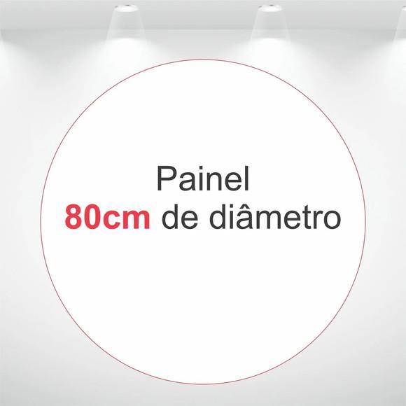 Painel Redondo Personalizado 80cm de Diâmetro em Tecido