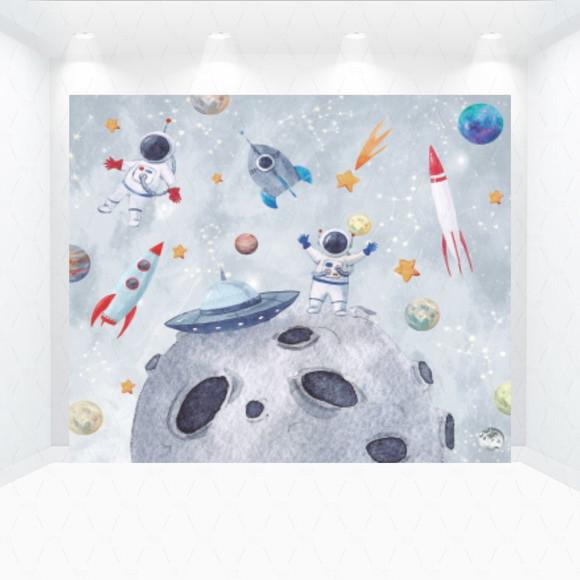 Painel Retangular Astronauta 1m X 1,5m
