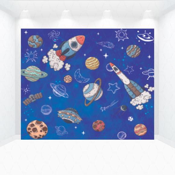 Painel Retangular Astronauta 1m X 1,5m