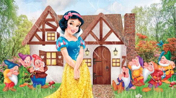 Painel Retangular Branca de Neve 5m x 2,8m