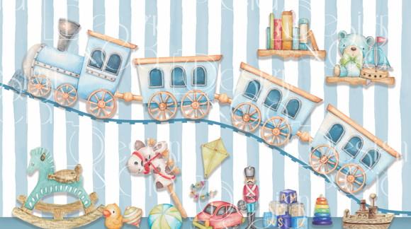 Painel Retangular Brinquedos 5m x 2,8m