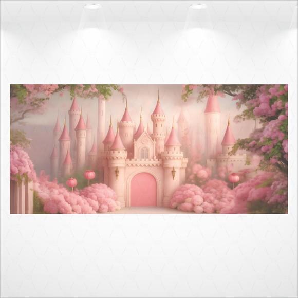 Painel Retangular Castelo de Princesa 6m x 2,8m