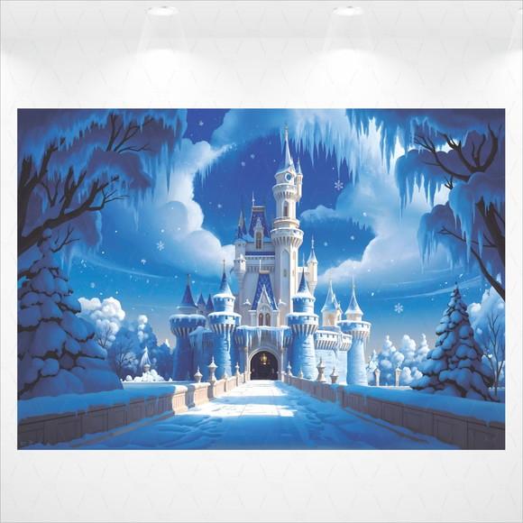 Painel Retangular Castelo Frozen 4x2,8m