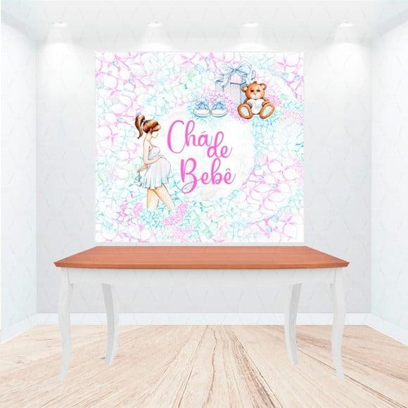 Painel Retangular Chá De Bebê 1m X 1,5m