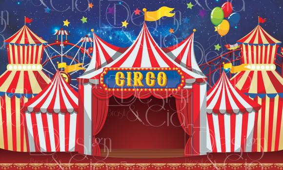 Painel Retangular Circo 5m x 3m