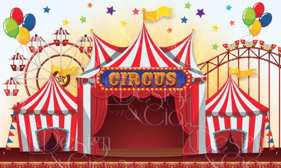 Painel Retangular Circo 5m x 3m