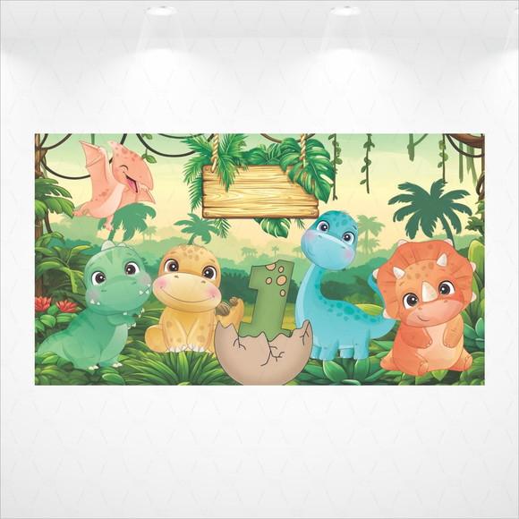 Painel Retangular Dinossauros 5m x 2,8m