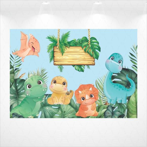 Painel Retangular Dinossauros 4m x 2,8m