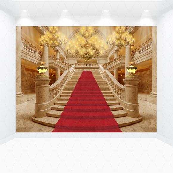 Painel Retangular Escadaria De Palácio 1,5m X 1,5m