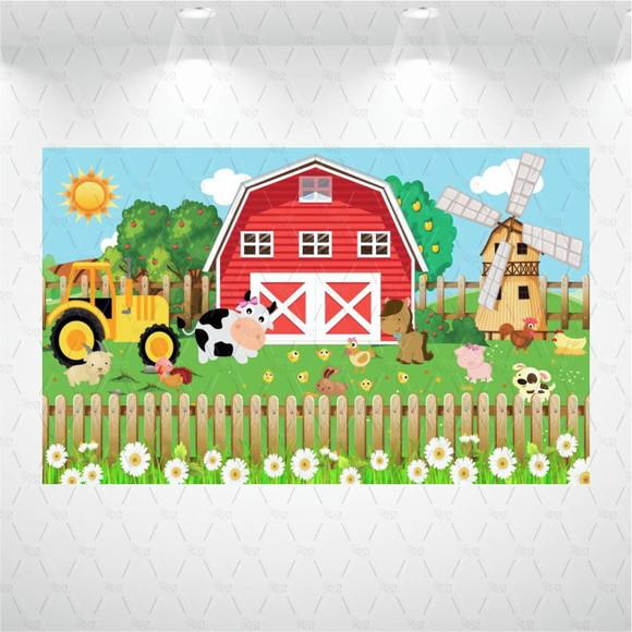 Painel Retangular Fazendinha 1m x 1,5m
