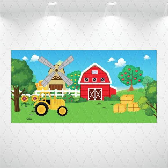 Painel Retangular Fazendinha 2m x 1,5m