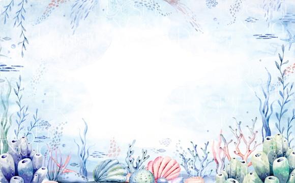 Painel Retangular Fundo do Mar 4,5m x 2,8m