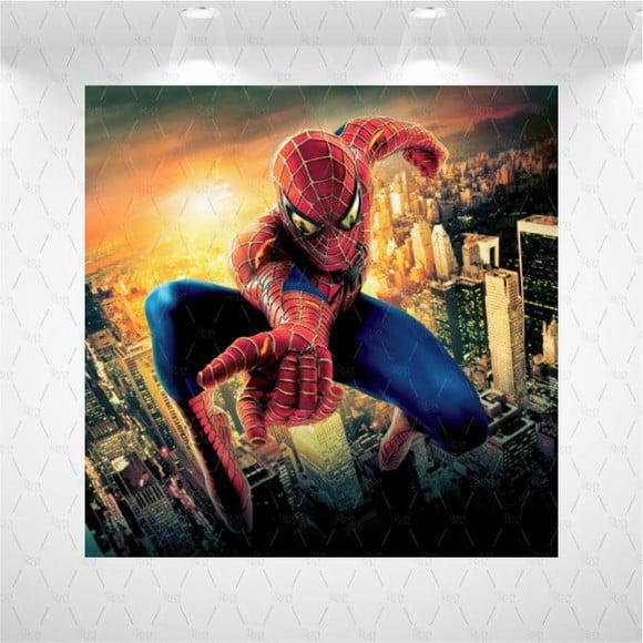 Painel Retangular Homem Aranha Cidade 1,5m x 1,5m
