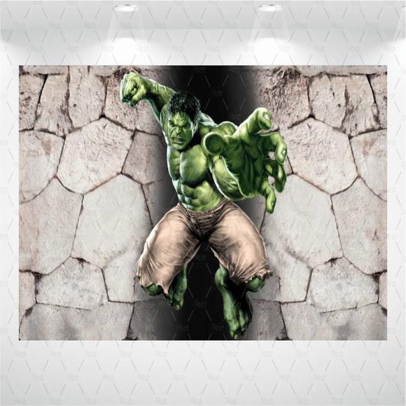 Painel Retangular Hulk 1m x 1,5m