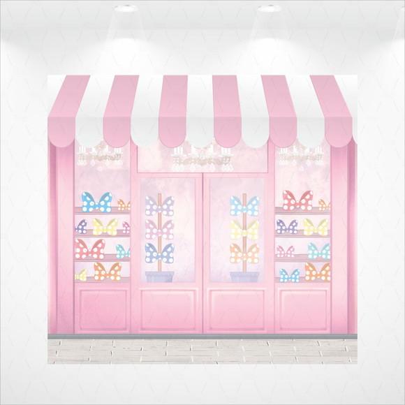 Painel Retangular Loja de Laços da Minnie 3x2,8m