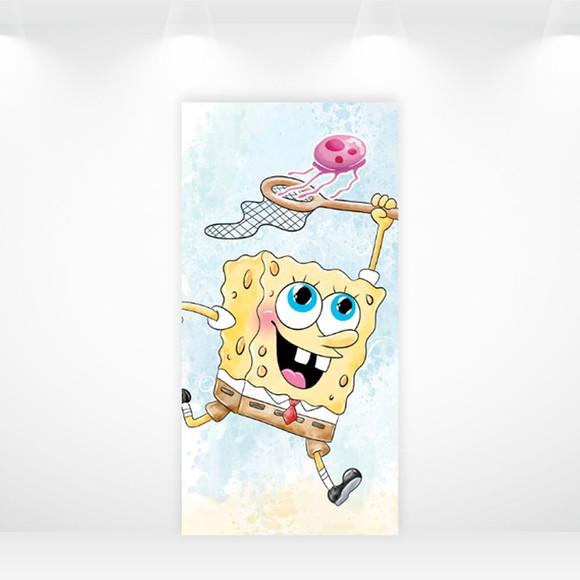 Painel Retangular ou Romano Vestfácil Bob Esponja - 1mx2m