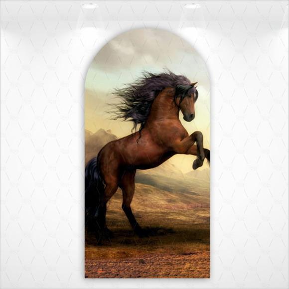 Painel Retangular ou Romano Vestfácil Cavalo Country - 1mx2m