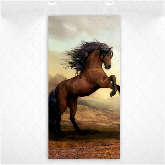 Painel Retangular ou Romano Vestfácil Cavalo Country - 1mx2m