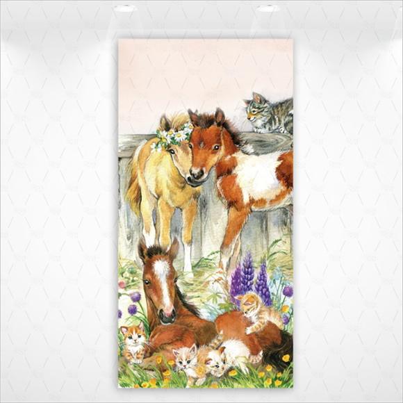 Painel Retangular ou Romano Vestfácil Cavalo Country - 1mx2m