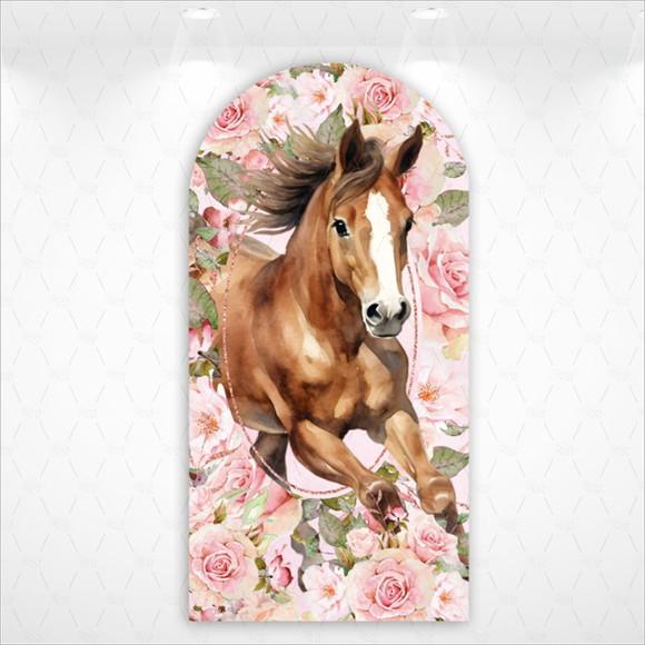 Painel Retangular ou Romano Vestfácil Cavalo Country - 1mx2m