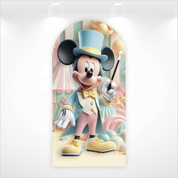 Painel Retangular ou Romano Vestfácil Mickey Circo - 1mx2m