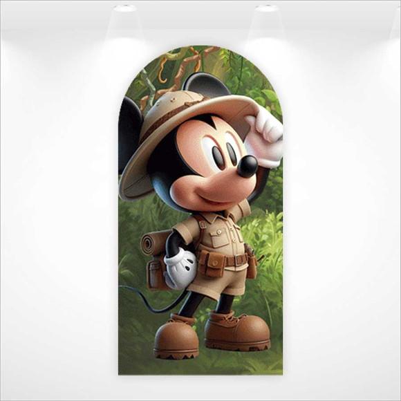 Painel Retangular ou Romano Vestfácil Mickey Safari - 1mx2m