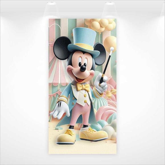 Painel Retangular ou Romano Vestfácil Mickey Circo - 1mx2m