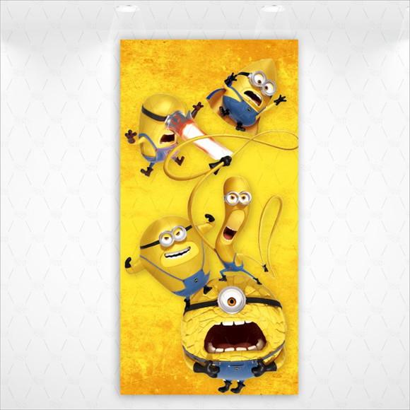 Painel Retangular ou Romano Vestfácil Minions - 1mx2m
