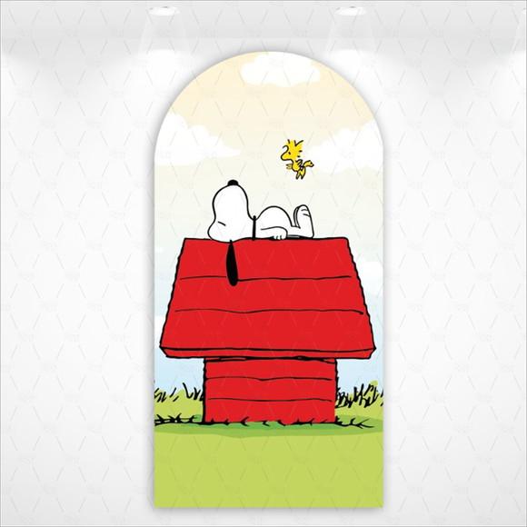 Painel Retangular ou Romano Vestfácil Snoopy - 1mx2m