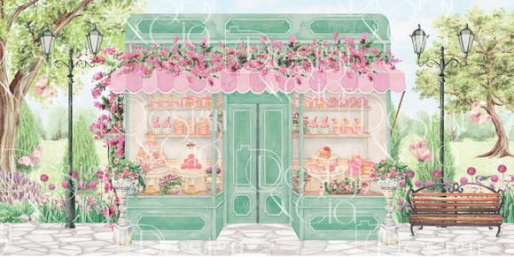 Painel Retangular Patisserie 6m x 3m