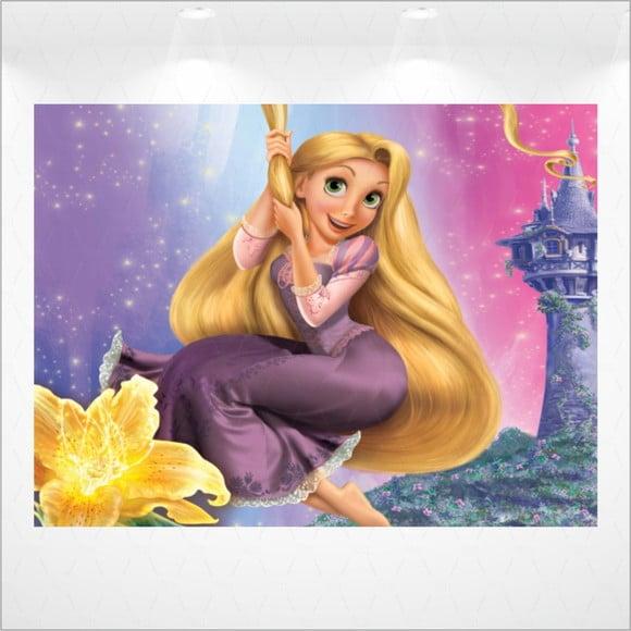 Painel Retangular Princesa Rapunzel 2m x 1,5m