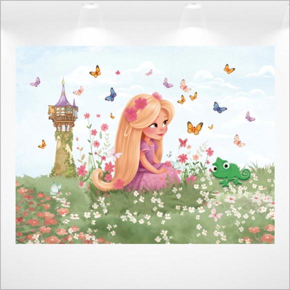 Painel Retangular Princesa Rapunzel 2m x 1,5m