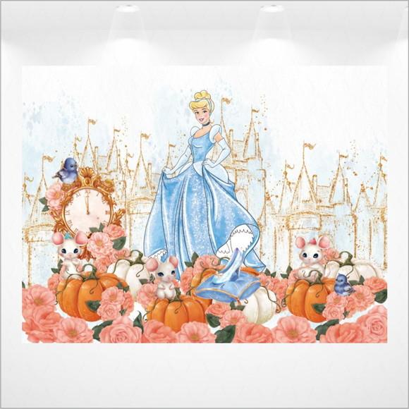 Painel Retangular Princesa Cinderela 2m x 1,5m