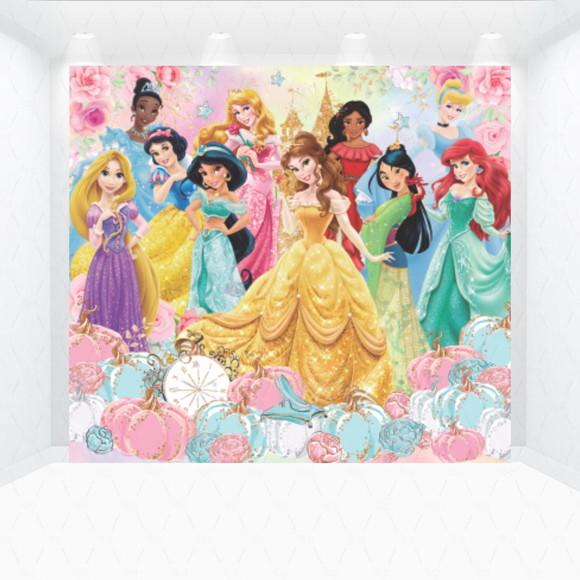 Painel Retangular Princesas 1m X 1,5m