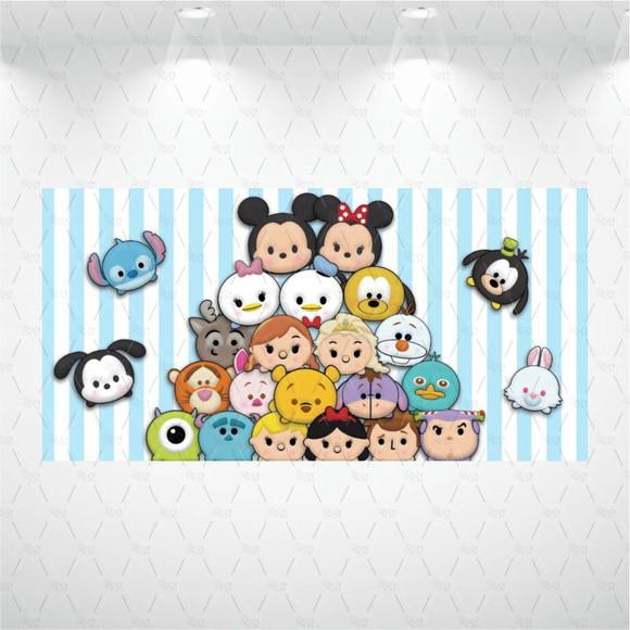 Painel Retangular Tsum Tsum 2m x 1,5m