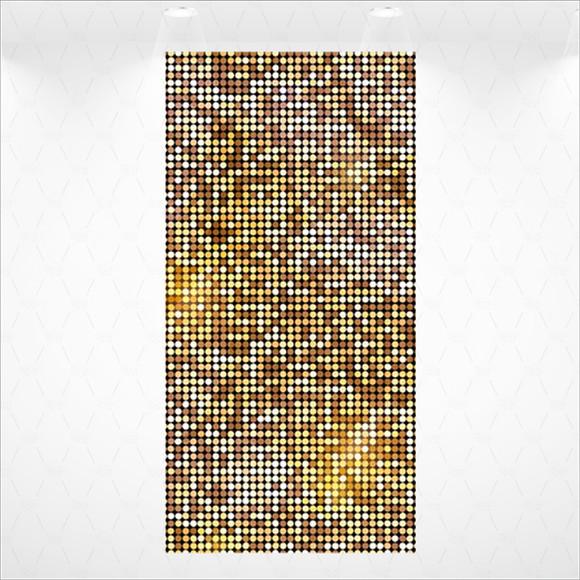 Painel Retangular Vestfácil Baile Dourado- 1m X2m