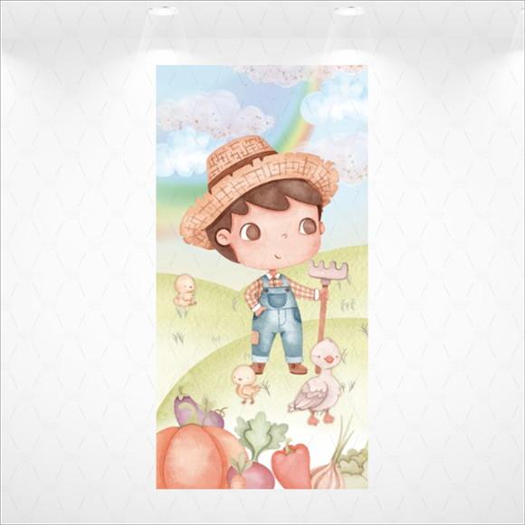 Painel Retangular Vestfácil Fazendinha - 1m X2m