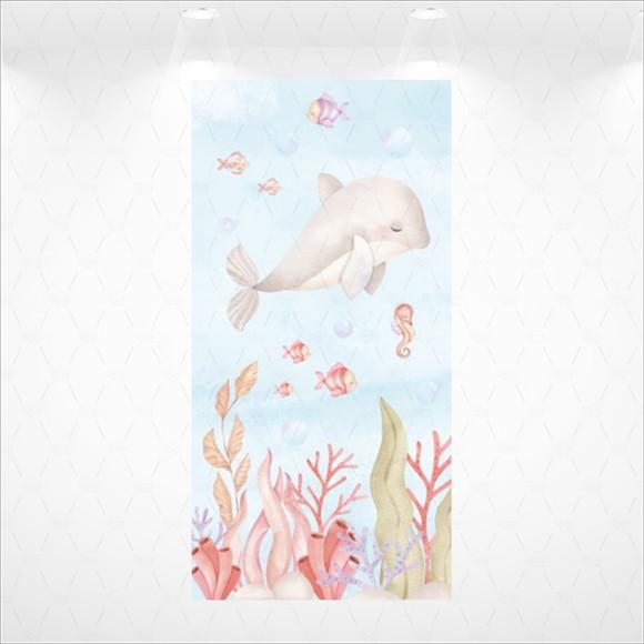 Painel Retangular Vestfácil Fundo Do Mar - 1m X2m