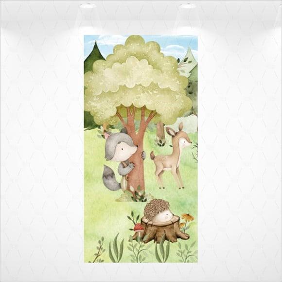 Painel Retangular Vestfácil Lobo Mau Chapeuzinho - 1m X2m