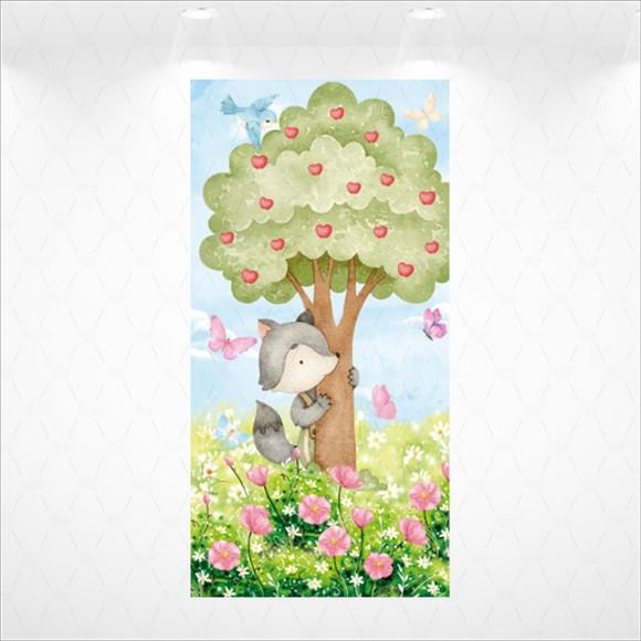 Painel Retangular Vestfácil Lobo Mau Chapeuzinho - 1m X2m