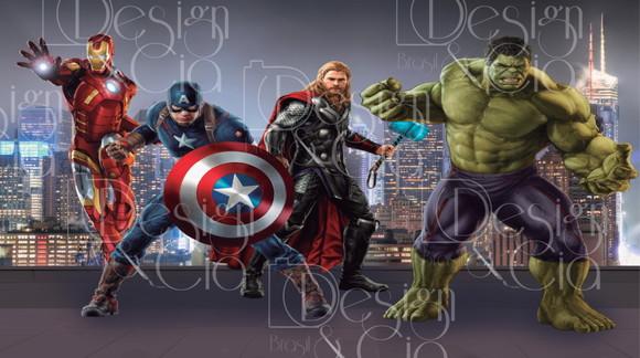 Painel Retangular Vingadores 5m x 2,8m