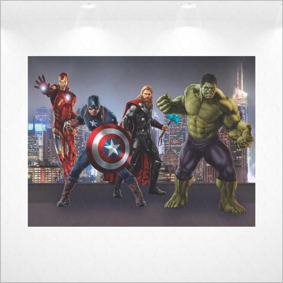 Painel Retangular Vingadores 4,5m x 2,8m