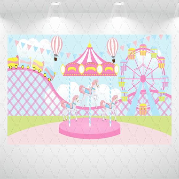 Painel Retângulo Parque Rosa 1m X 1,5m