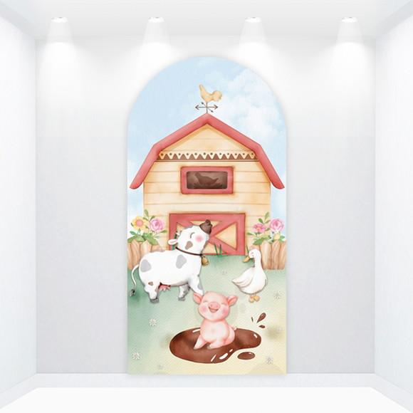 Painel Romano Vestfácil Fazendinha - 1m X2m