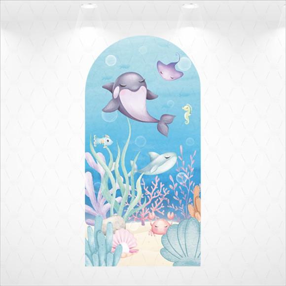 Painel Romano Vestfácil Fundo do Mar - 1m X2m