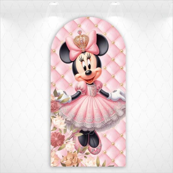 Painel Romano Vestfácil Minnie Realeza - 1m X2m
