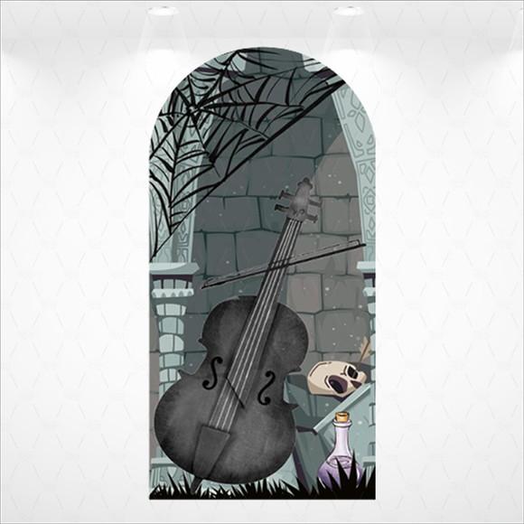 Painel Romano Vestfácil Wandinha Adams - 1m X2m